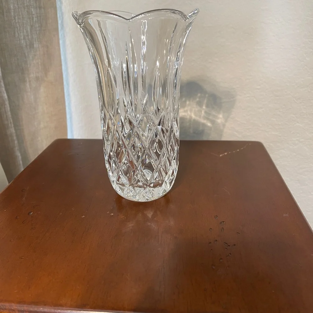 GORHAM CRYSTAL King Edward Pattern 6” Flared Crystal Vase